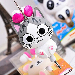 GUPBOO Mignon Chat Oreilles In-Ear Écouteurs Dessin Animé Panda Sweet Home Universel Rétractable Automatique 3.5mm Téléphone Casque