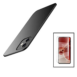 PHONECARE Kit Film Hydrogel Full Cover Avant + Coque SlimShield pour Xiaomi Redmi Note 12R Pro - Noir