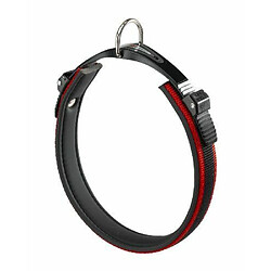 Ferplast Ergocomfort C25/51 Collier Rouge micro règlable avec Rembourrage pour Chien, Largeur: 2,5 Cm, Longueur: 43 à 51 Cm,