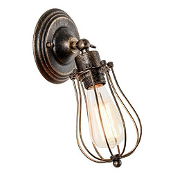 Stoex Rouille Applique Murale Noire Applique Murale Industrielle Luminaire Vintage Applique Retro pour Maison de Champagne Café 