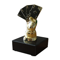 Alloy Poker Finger Trophy Award Award pour le jeu de tournoi de casino doré pour objets de collection souvenirs de jeu de tournoi de casino