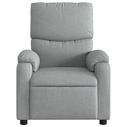 Acheter Maison Chic Fauteuil de massage inclinable,Fauteuil luxe de relaxation Gris clair Tissu -MN30903