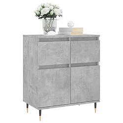 Avis Maison Chic Buffet,Meuble de Rangement,commode pour salon,Cuisine Gris béton 60x35x70 cm Bois d'ingénierie -MN53460