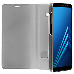 Acheter Avizar Étui Galaxy A8 Housse folio Miroir coque rigide clapet fonction support - Argent