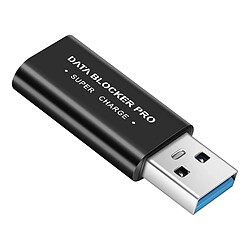 Avizar Bloqueur de Données USB, Data Blocker Super Charge Noir