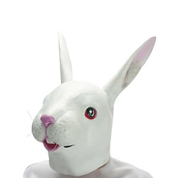 Totalcadeau Masque de lapin déguisement latex