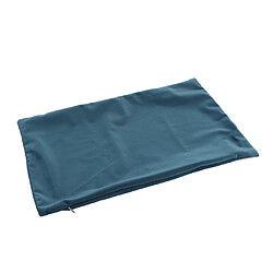 Housse de coussin en velours doux de couleur unie recouvert de coussin Lake Blue