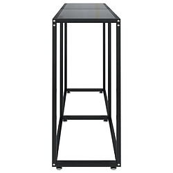 Acheter Maison Chic Table console | Meuble d'entrée | Table d'appoint Noir 160x35x75,5 cm Verre trempé -GKD16663