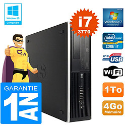 PC HP Compaq 8300 SFF Core I7-3770 Ram 4Go Disque 1 To Graveur DVD Wifi W7 · Occasion 