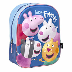 Sac à dos enfant 3D Peppa Pig Bleu 25 x 33 x 10 cm 