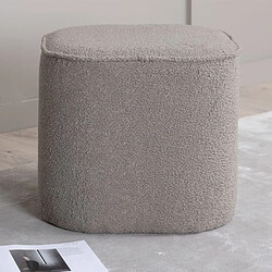 Venture Home Pouf Piff 44x44x41 cm Teddy Gris