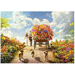 Educa Borras Puzzle 1000 pcs - Chariot de fleurs