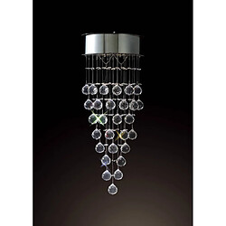 Luminaire Center Applique murale Colorado 2 Ampoules chrome poli/cristal