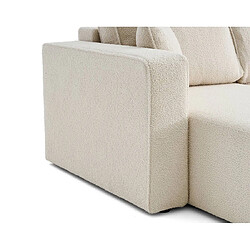 Acheter Bestmobilier Topaze - canapé panoramique en U - 7 places - convertible avec coffre - en tissu bouclette