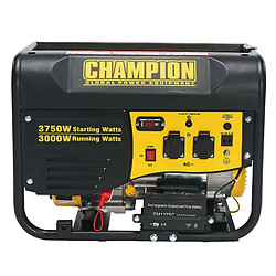 CHAMPION POWER EQUIPMENT Groupe électrogène Silencieux 3750W CHAMPION Moteur 4T OHV 224cm³ 7.5CV Essence Démarrage electrique Autonomie 12h