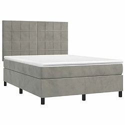 Avis Sommier à lattes,Cadre à lattes de lit pour Adulte matelas et LED Gris clair 140x200 cm -MN20819