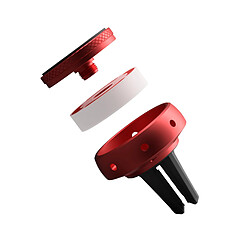 Avis Tellur FreshDot Support de téléphone de voiture magnétique, kit de parfum Bubble Gum, support de grille d'aération, rouge