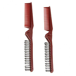 brosse pliante cheveux peigne double tete fin