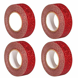 Rayher 4 glitters tape 5 m x 1,5 cm - rouge