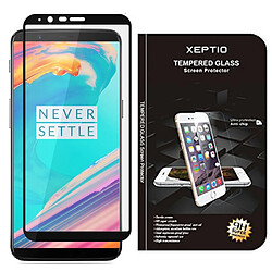 Xeptio OnePlus 5T - verre trempé full noir