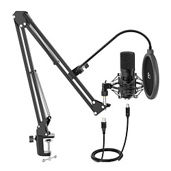 Dynabass Kit Microphone à Condensateur Et Bras De Suspension Mic500