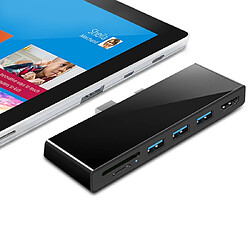 Wewoo HUB SK-S5H 3 x USB 3.0 + HDMI + Lecteur de carte mémoire SD / TF Adaptateur HUB 4K HDMI Noir 