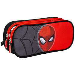 Trousse Fourre-Tout Double Spiderman Noir 22,5 x 8 x 10 cm