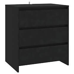 Acheter Maison Chic Ensemble de 3 Buffets,commode,console pour rangement Noir Bois d'ingénierie -MN61025