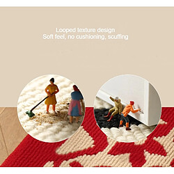 Avis LUUCOZK Tapis de porte avant antidérapant pour entrée intérieure – Rouge-60x90cm