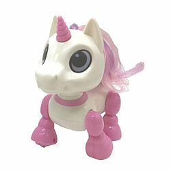 Lexibook Power Unicorn Mini - Licorne robot avec effets lumineux et sonores, contrôle par claquement de main, répétition 