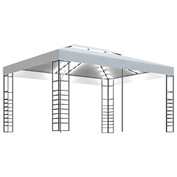 Maison Chic Tonnelle | Pergola avec guirlande lumineuse à LED 4x3x2,7 m Blanc -GKD39726