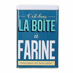 Paris Prix Boîte de Conservation Ma Boîte à Farine 18cm Bleu