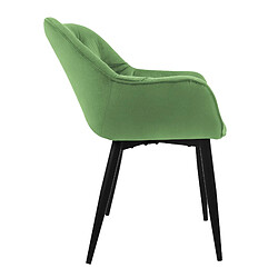 Avis Chaise de salle à manger set de 2 pièces en velours sauge avec pieds en métal, matériel de montage inclus ML-Design