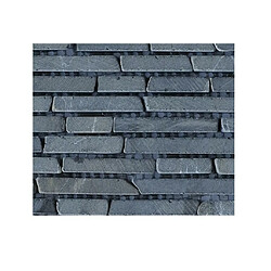 Vente-Unique Mosaïque sol et mur en marbre gris anthracite - pack de 1m² (dalles de 35x30 cm) - MOYALI