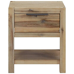 Avis Maison Chic Table de chevet avec tiroir, Table de Nuit 40x30x48 cm Bois d'acacia solide