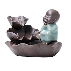 Avis brûleur d'encens brûleur de retour de fumée exquis petit statue de Bouddha décor # 1