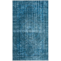 Vidal Tapis de laine 264x155 Bleu Ultra Vintage