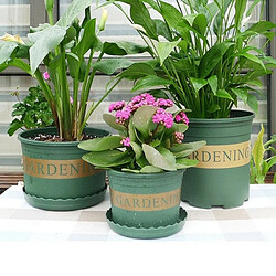 Wewoo Pot de fleur Pots de fleurs plantes Pépinières en plastique Creative Gallons avec plateau, taille: 18 * 27 * 23cm pas cher