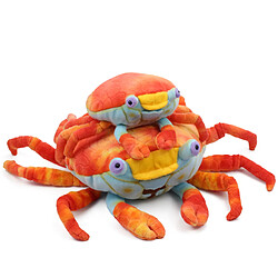 Universal 2 pièces de vie réelle vie marine crabe rouge peluche crabe doux et réaliste peluche animal marin jouet bébé enfant cadeau d'anniversaire | Peluche 