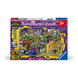 Ravensburger Lot de 3 puzzles 49 pieces - Les Tortues Ninja en action 