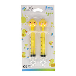 VOG Protect VP Santé Mouche Bébé Seringues Canard Sans Bisphénol A - 4 mois et plus Jaune