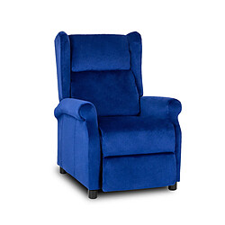 Vivaldi Fauteuil SIMON Bleu Marine Velours