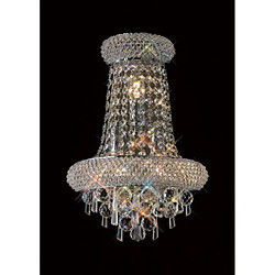 Luminaire Center Applique murale Alexetra Large 3 Ampoules chrome poli/cristal