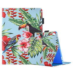 Wewoo Coque pour iPad Pro 10.5 pouces Fleurs et Oiseaux Motif Horizontal Housse en cuir Flip avec 3 Gears Holder & Card Slots 