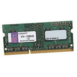 2Go RAM Kingston KTH-X3BS/2G SODIMM DDR3 PC3-10600S 204-Pin 1333MHz 1.5v CL9 · Occasion 