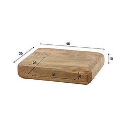 Mes Chevet suspendu 1 tiroir 45x35x10 cm en manguier - SLEEK pas cher