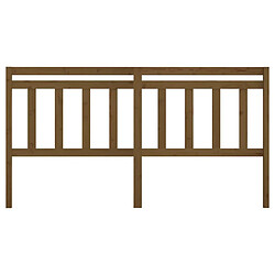 Avis Maison Chic Tête de lit scandinave pour lit adulte,Meuble de chambre Marron miel 186x4x100 cm Bois massif de pin -MN71998