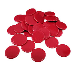 Avis 100pcs Jetons De Poker Pièces De Couleur Unie Casino Supply Family Games Accs Rouge