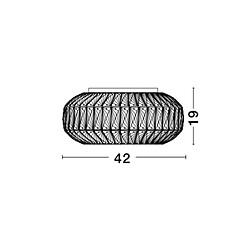 NOVA LUCE Plafonnier VALENCE Transparent Cristal LED G9 6x5 W