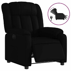 Maison Chic Fauteuil Relax pour salon, Fauteuil inclinable électrique Noir Similicuir -GKD15515